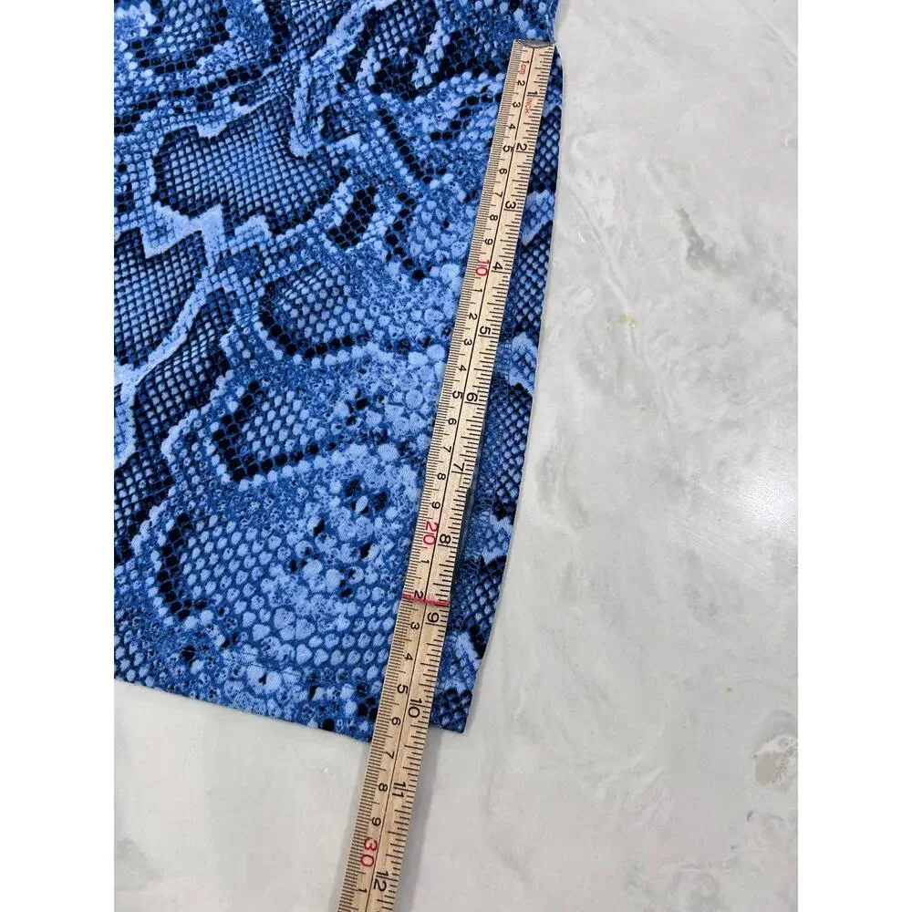 Blue Snake Skin dress - Size M - Picture 9 of 12